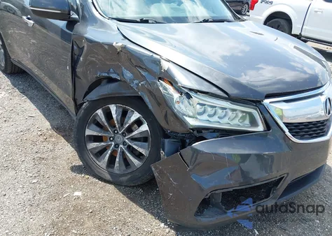 2014 Acura Mdx Technology Package z USA, uszkodzony, nr VIN 5FRYD4H45EB037428